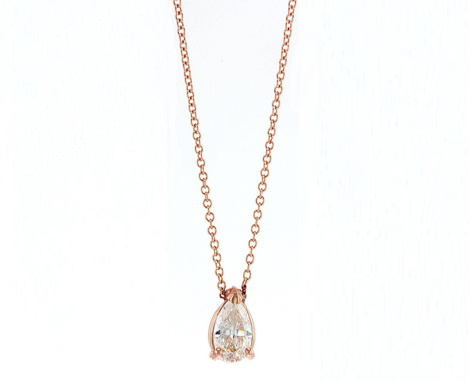 שרשרת יהלום טיפה0.53 נקודות- דגם SIMON