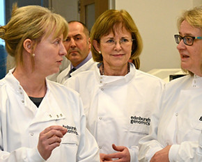 Zosia Miedzybrodzka Scottish Genomes Partnership, Shona Robison MSP, Cabinet Secretary for Heath and Sport, Moira Whyte University of Edinburgh