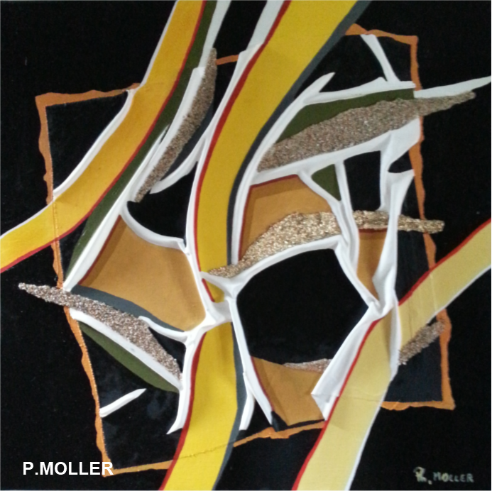microcosme N°3 2016 huile sur toile tiss