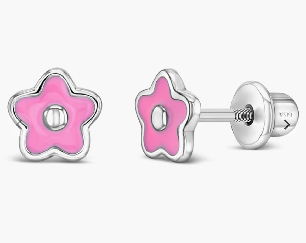 Aretes plata 925 bebe/niña