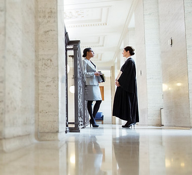 Mit dem Richter sprechen