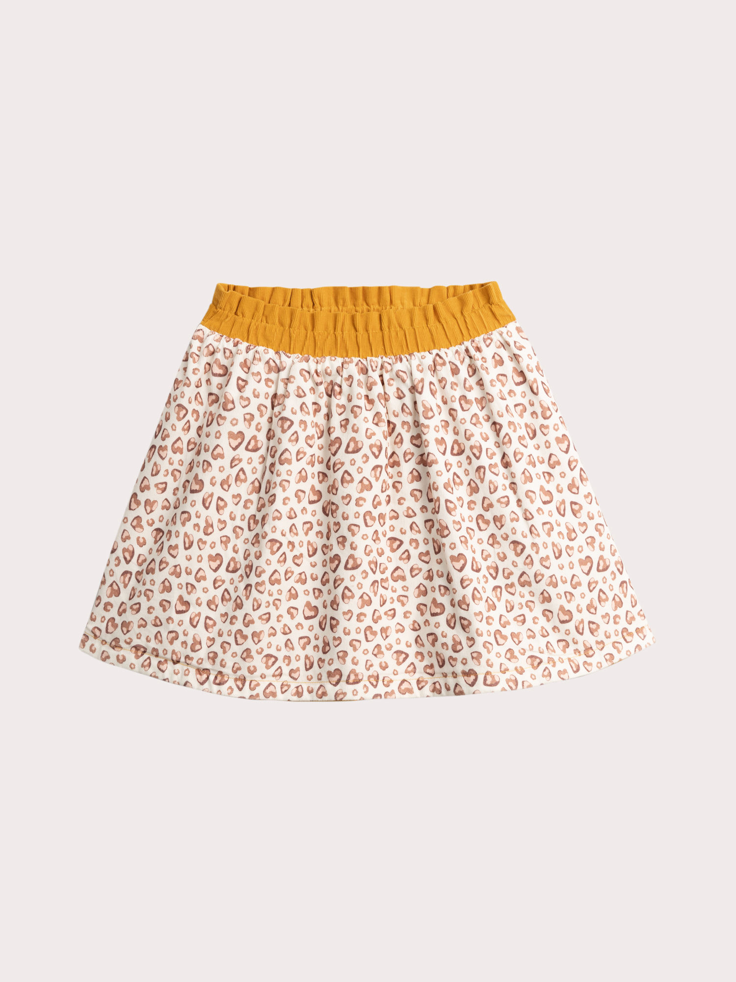 REVERSIBLE GIRL SKIRT MUSTARD