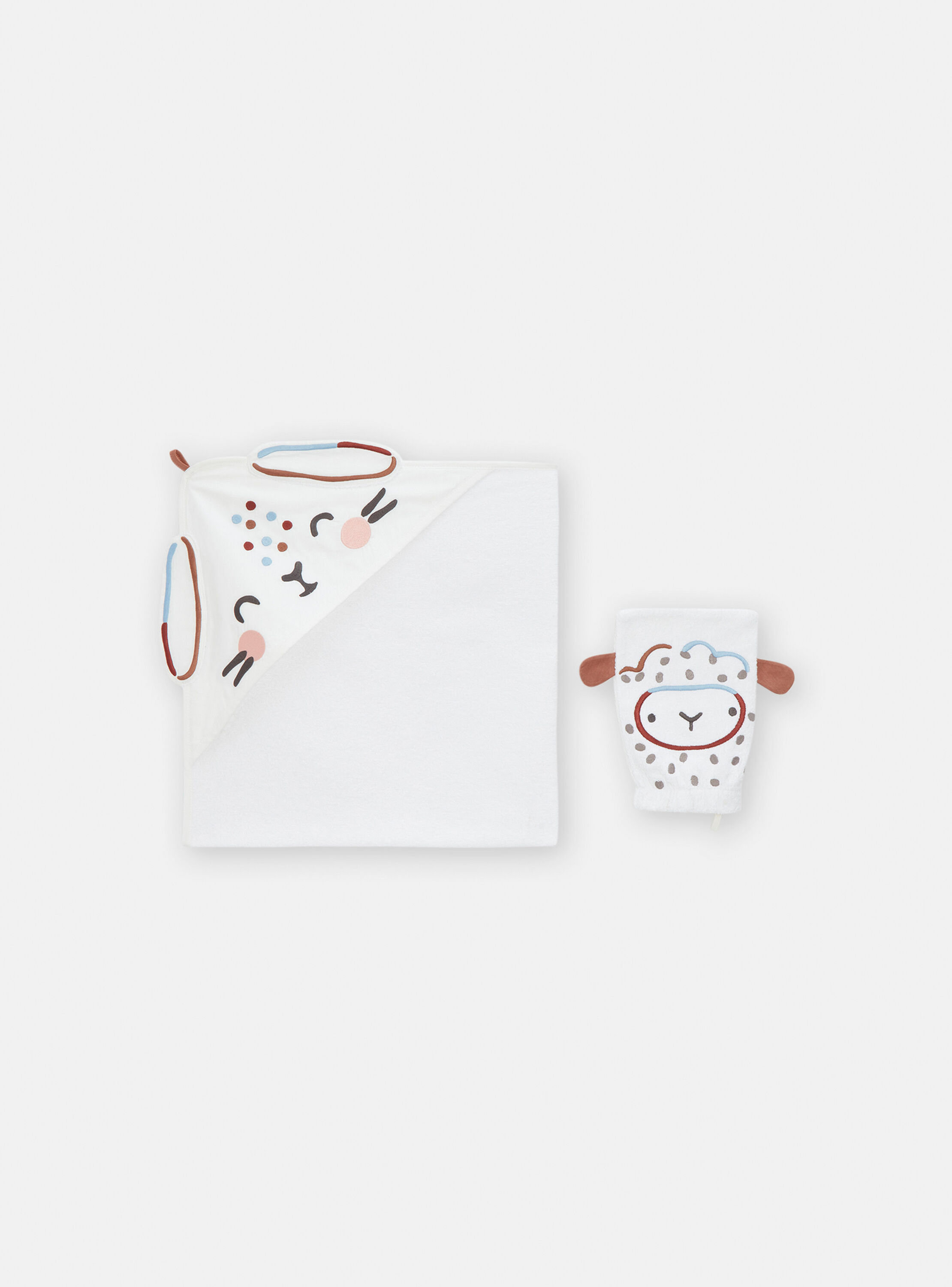 BATH TOWEL GLOVES OFF WHITE