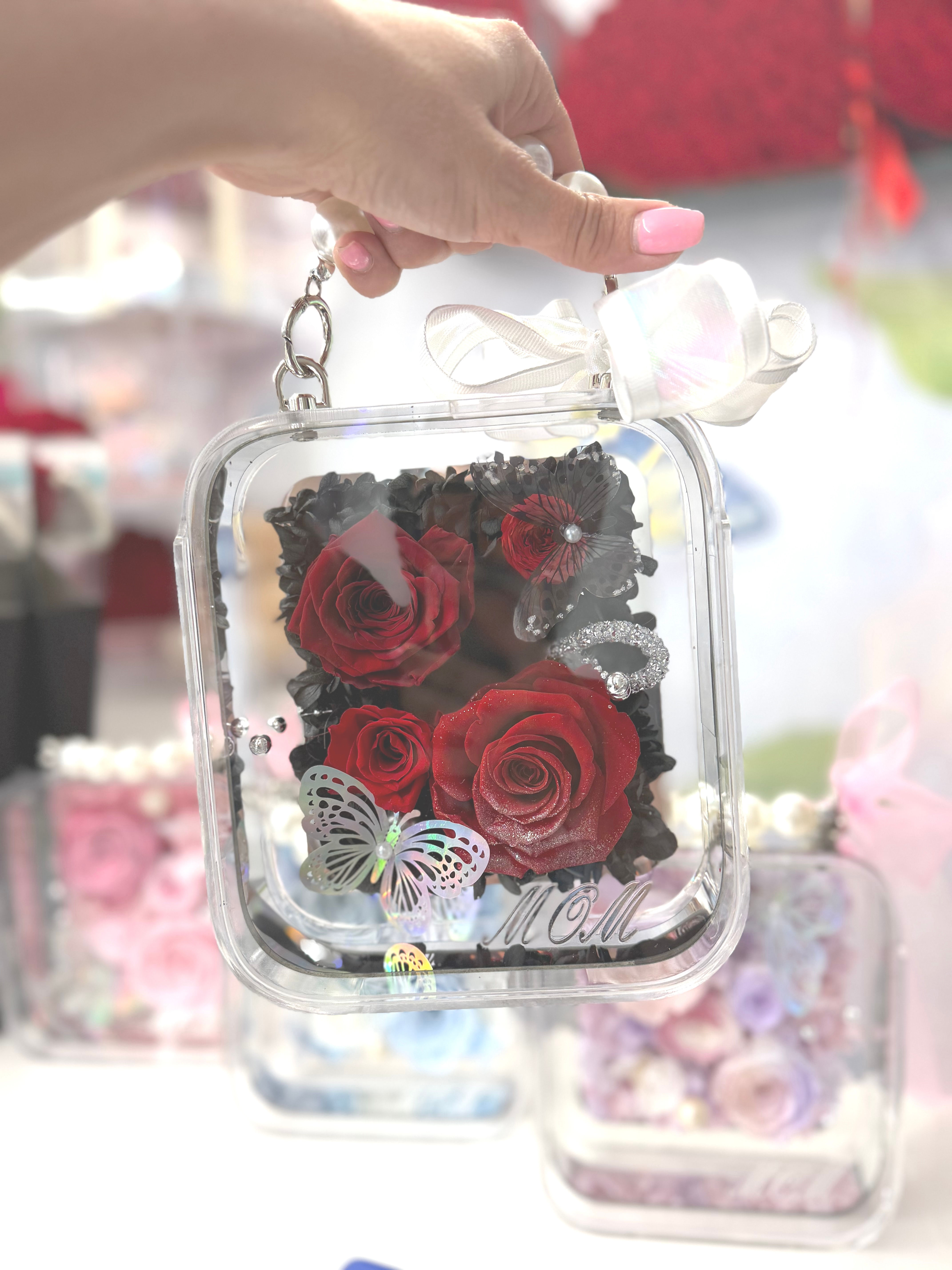 Red Mini Flower Purse 