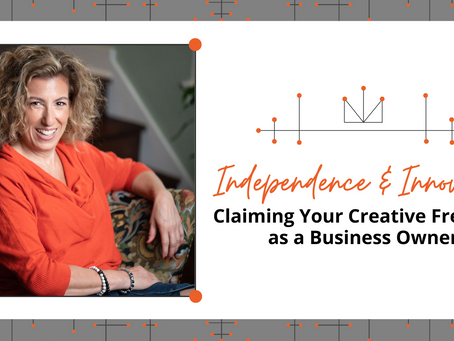 Independence & Innovation: Claiming Your Creative Freedom as a Business Owner. Image of Angela Rakis of Favorite Daughter, LLC.