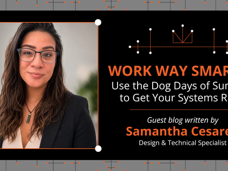 Work Way Smarter: Use the Dog Days of Summer to Get Your Systems Right - Guest blog written by Samantha Cesareo, Design and Technical Specialist