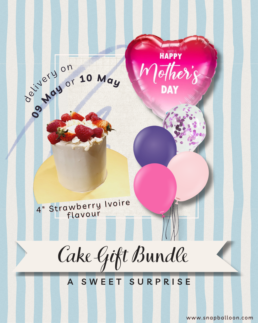 Mother's Day Cake Gift Bundle