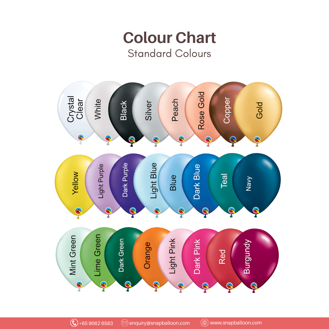 11" Latex Balloon, flat pc