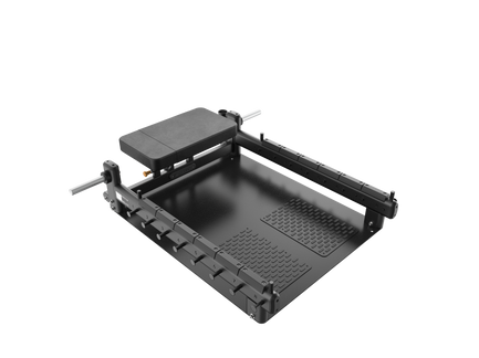 Glute bridge bench_Black and Black Pearl_Three Quarter  Transparent 