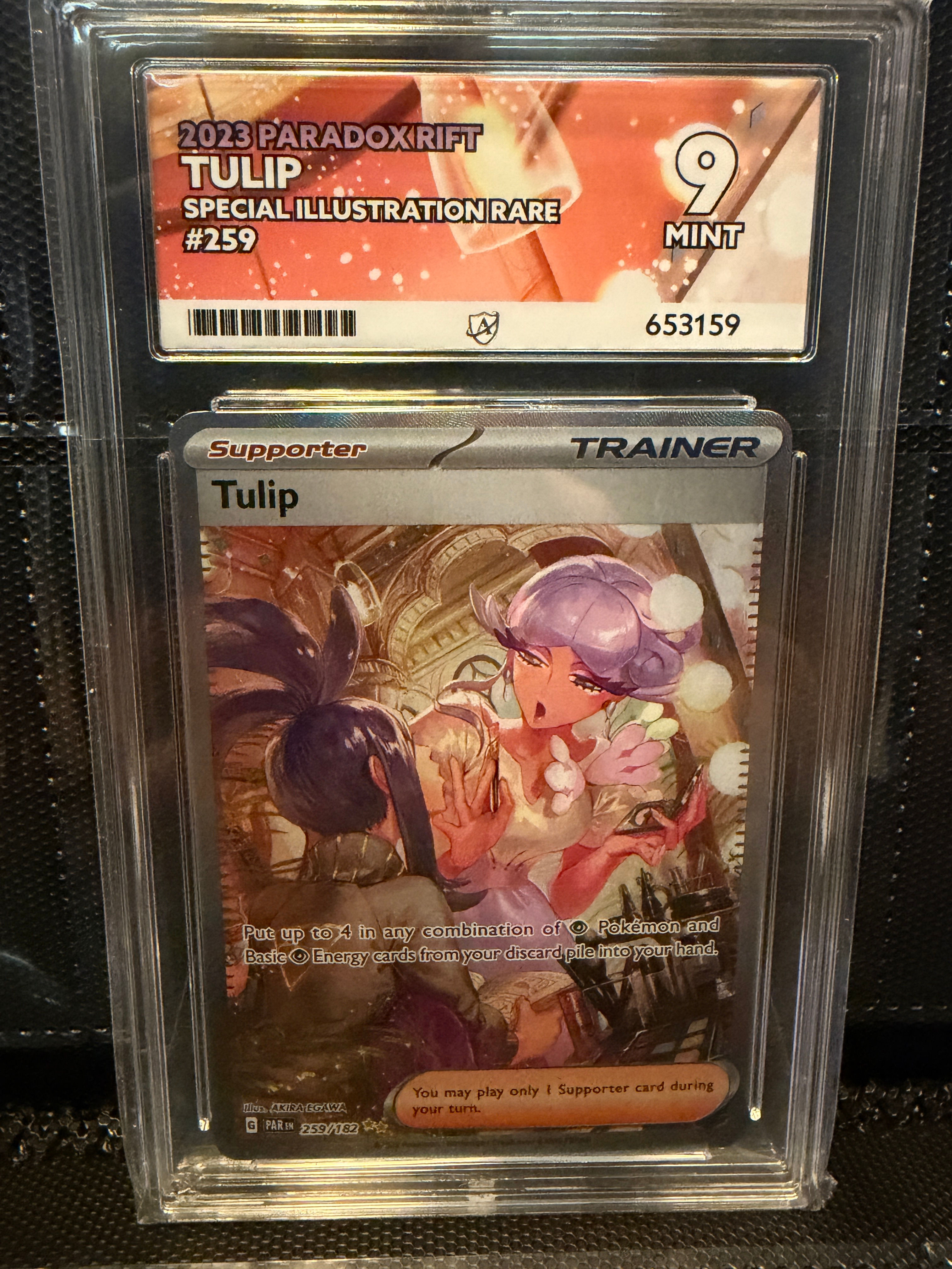 Pokemon TCG - Tulip Trainer - paradox rift - ACE 9 