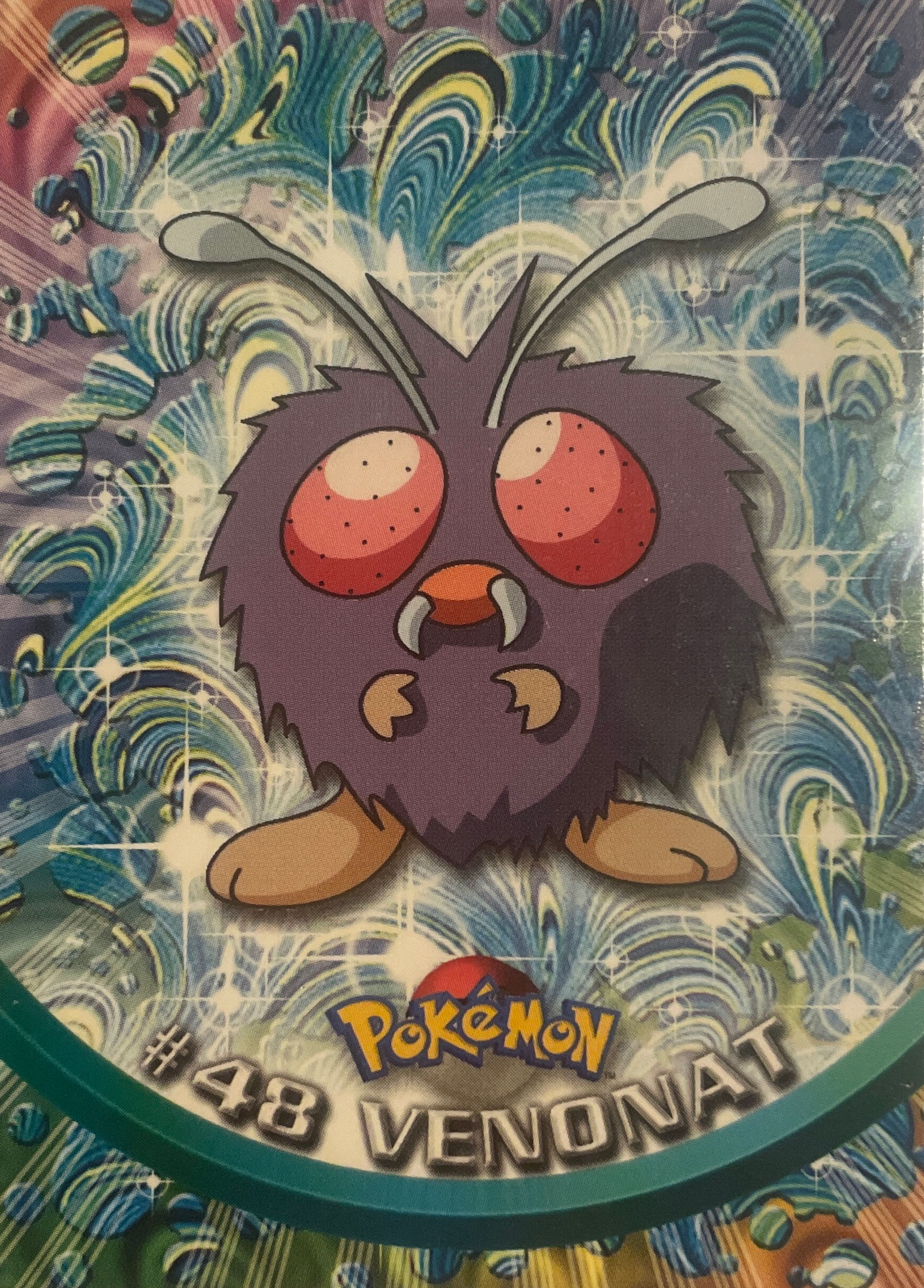 Pokemon Topps Series 1 Blue label 1st Edition - Venonat