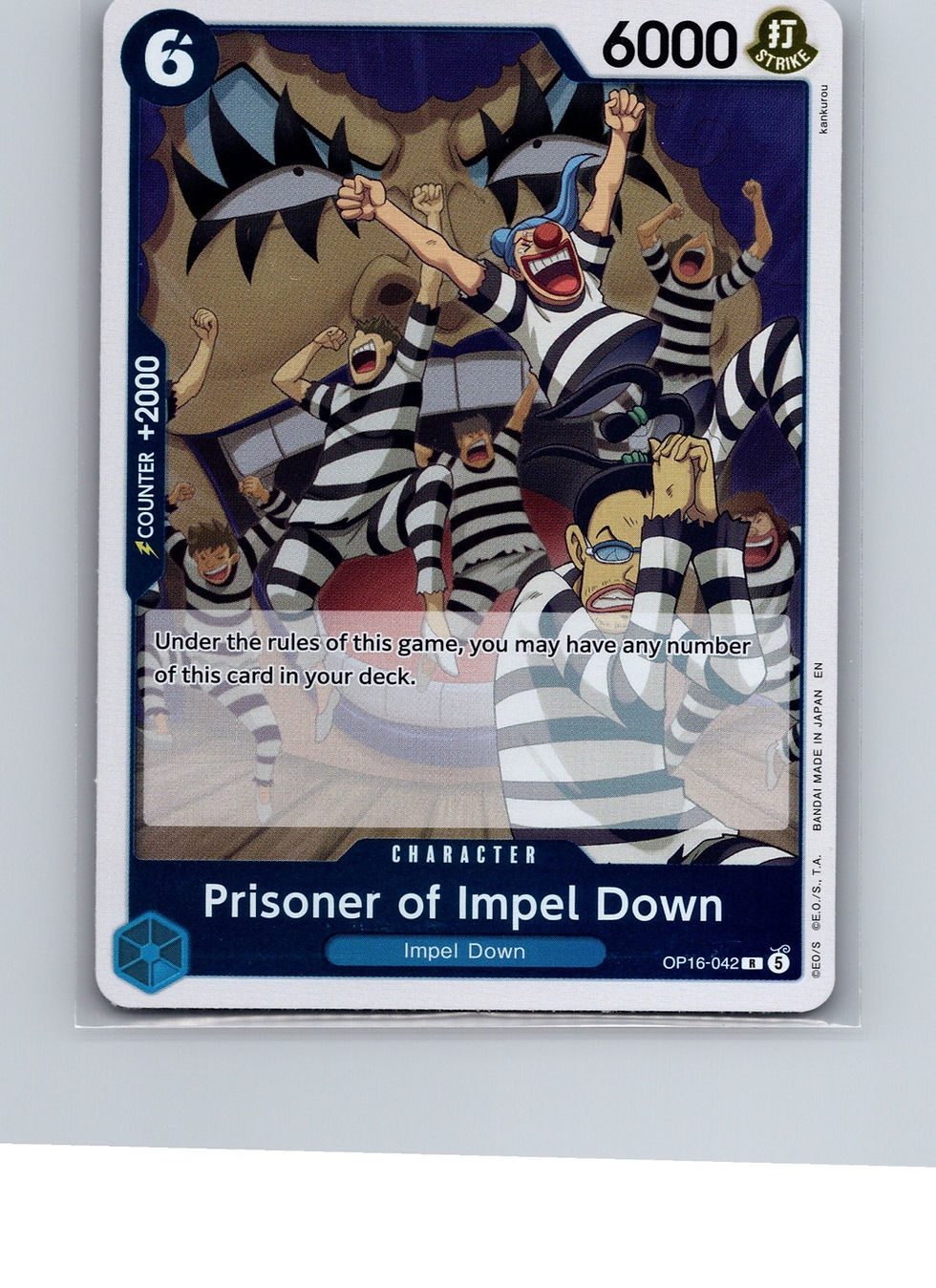 Prisoner of Impel Down Foil R The Time of Battle OP16-042 NM - Front