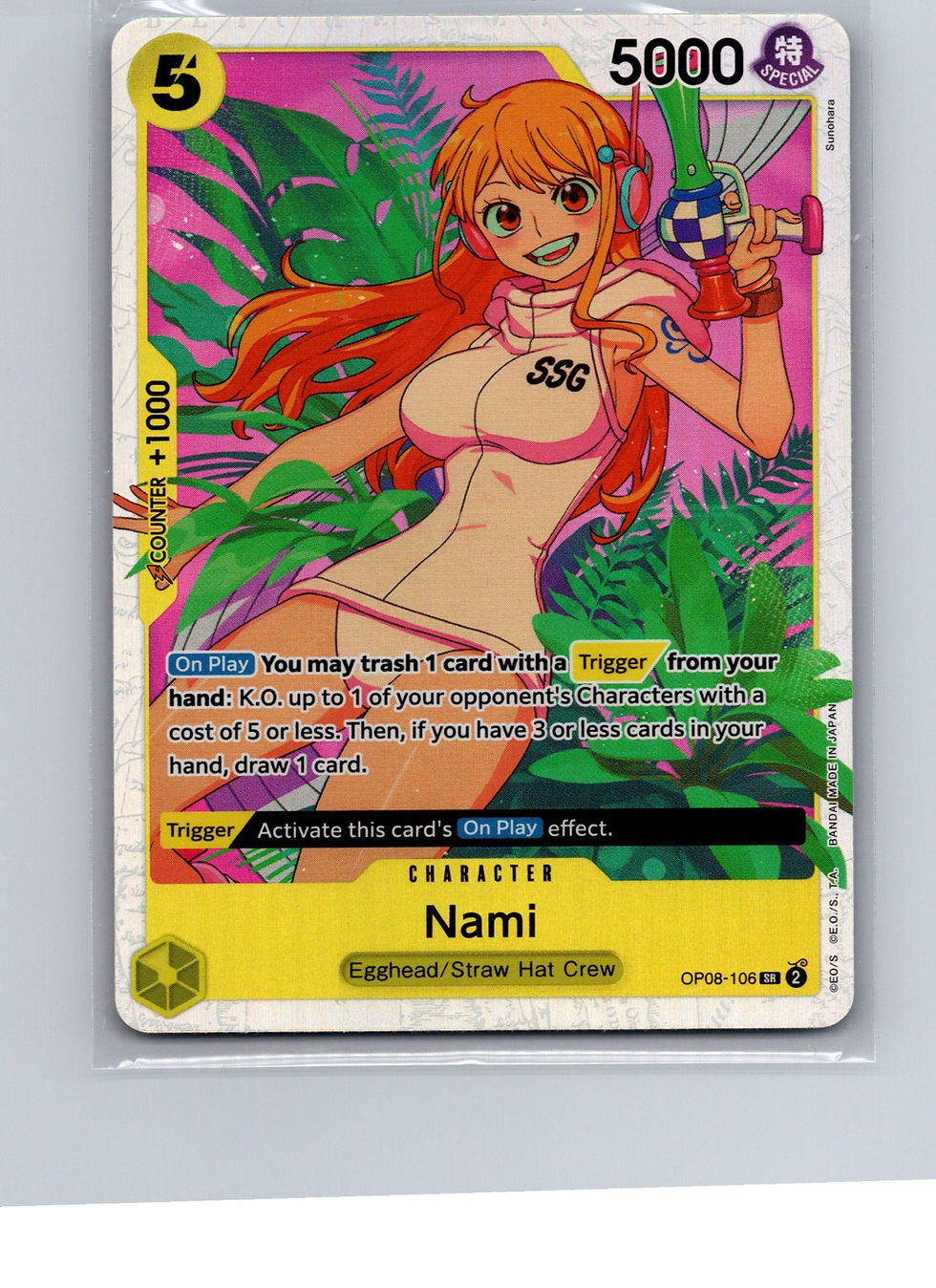Nami Foil SR Two Legends OP08-106 NM - Front