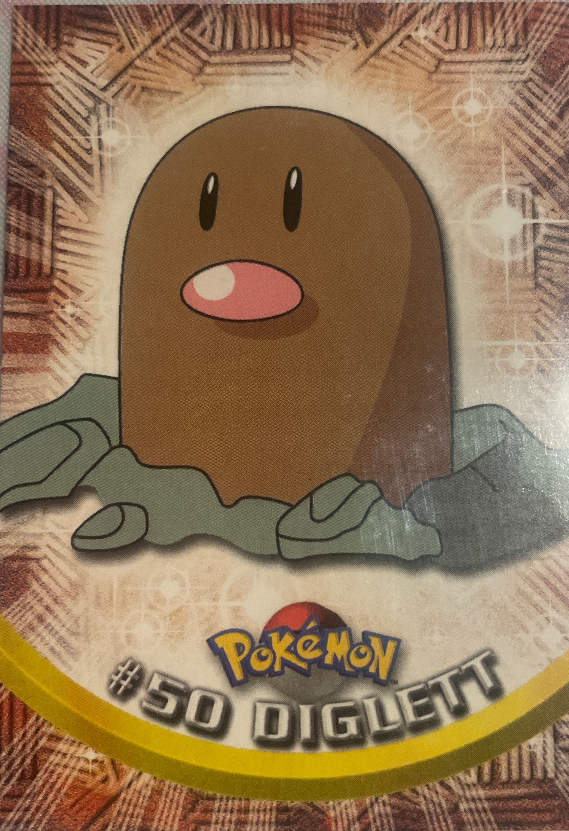 Pokemon Topps Series 1 Blue label 1st Edition - Diglett
