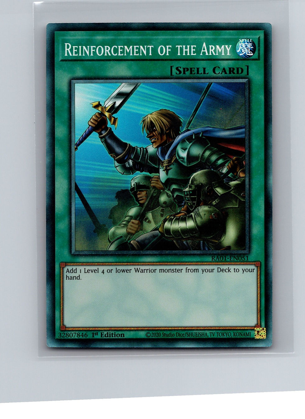 Reinforcement of the Army 1st Edition Common Speed Duel: Battle City Finals SBC2 - Front