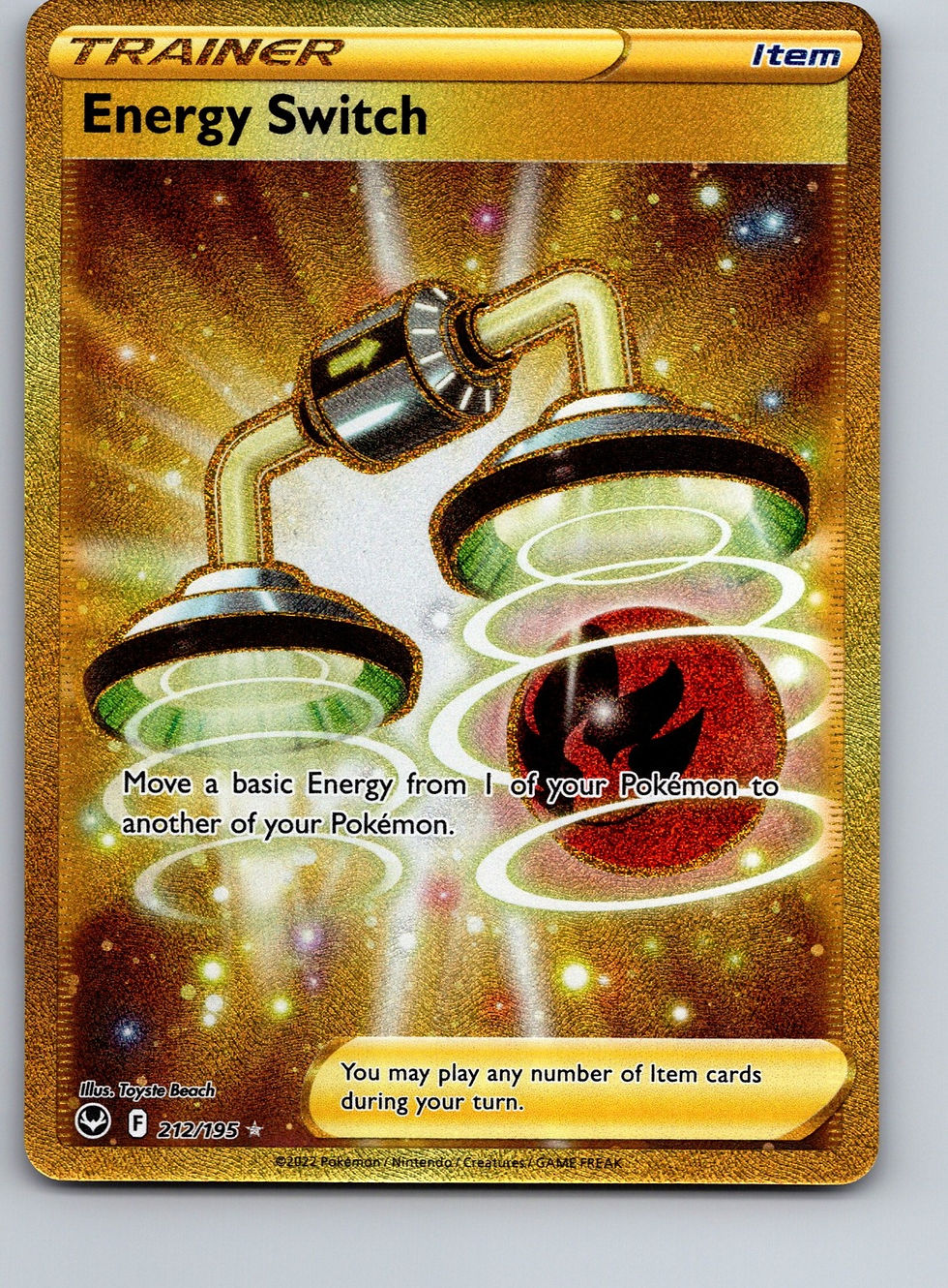 Energy Switch (Secret) Holo Secret Rare SWSH12: Silver Tempest 212/195 NM - Front