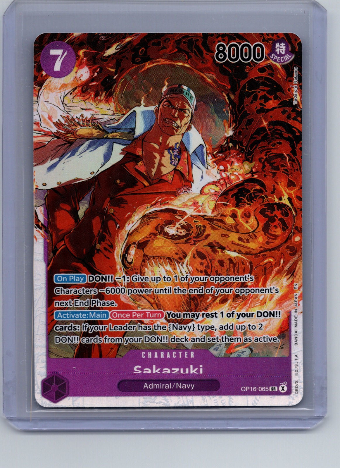 Sakazuki Foil SR The Time of Battle OP16-065 NM - Front