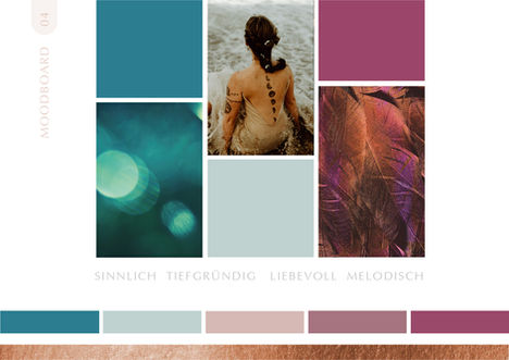 Branddesign für Kinesiologin mit kontrastreicher Gestaltung und energetischen Details.