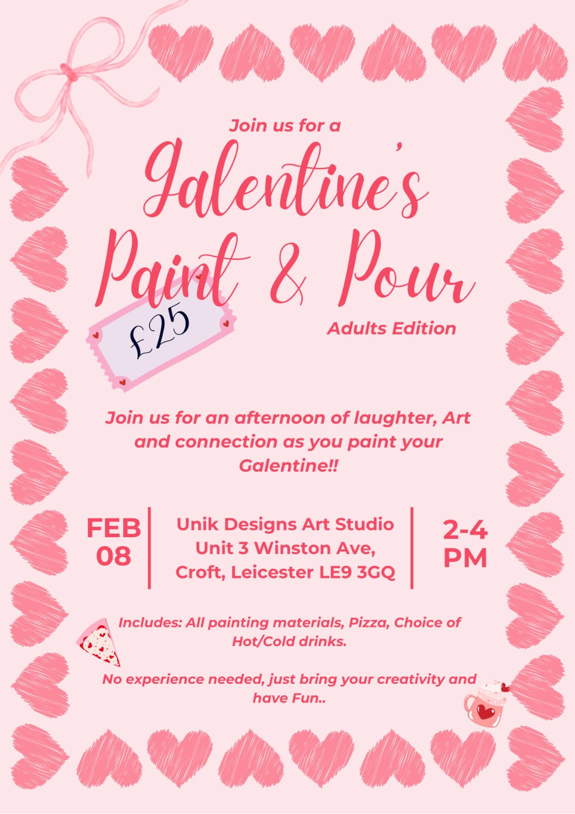 Valentine's Paint & Pour (Adults Edition)