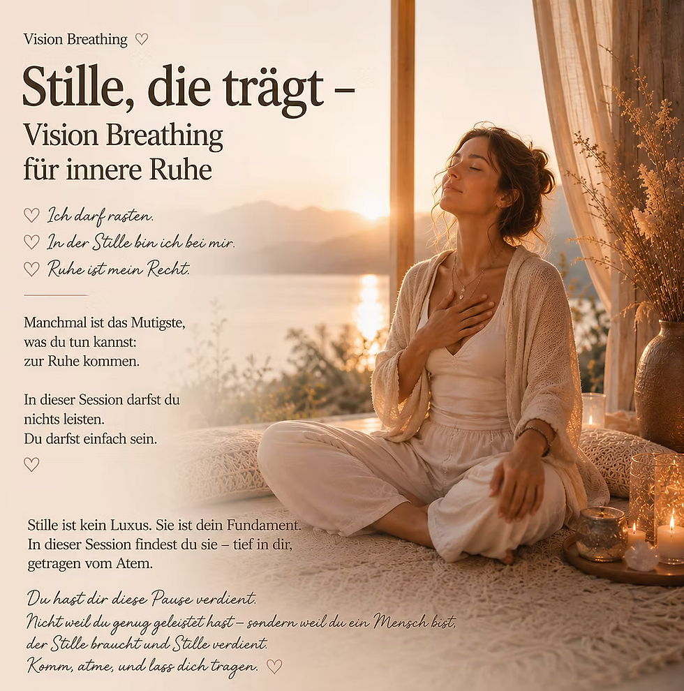 VISION BREATHING: Stille, die trägt