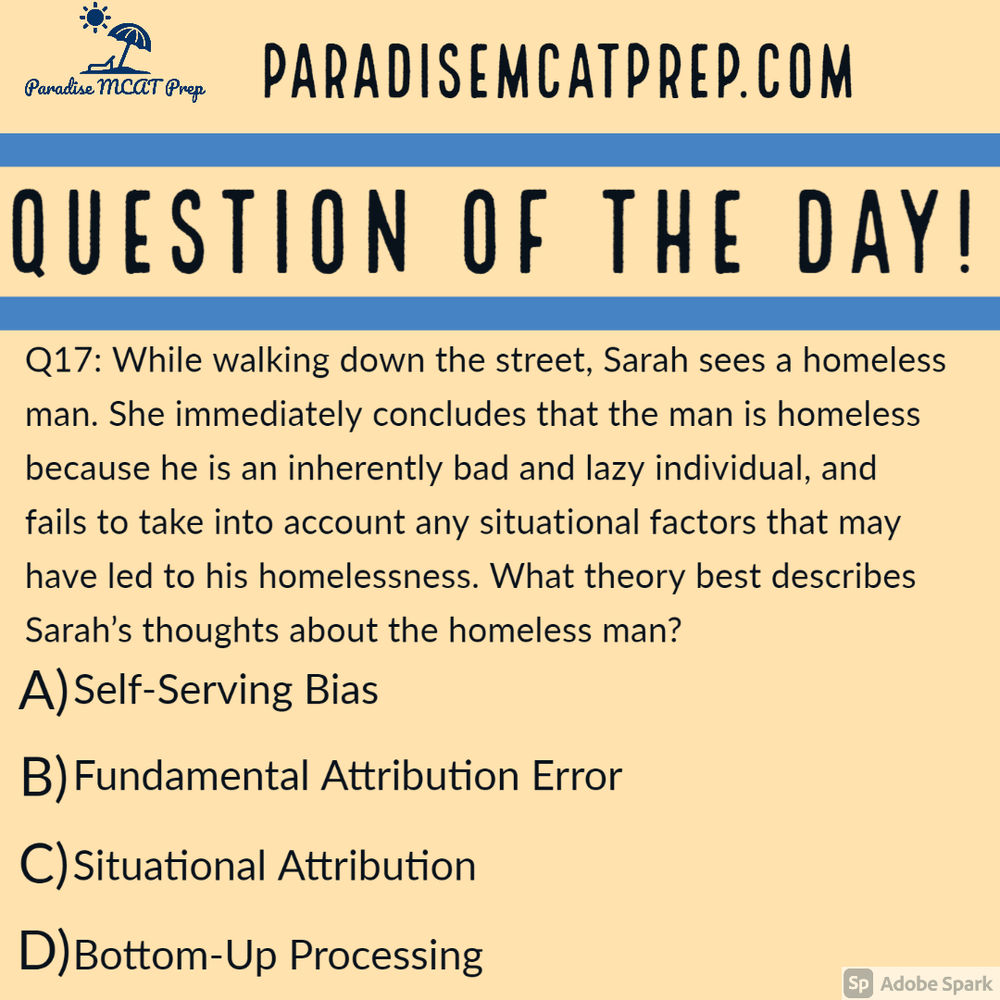 MCAT Question of the Day 17
