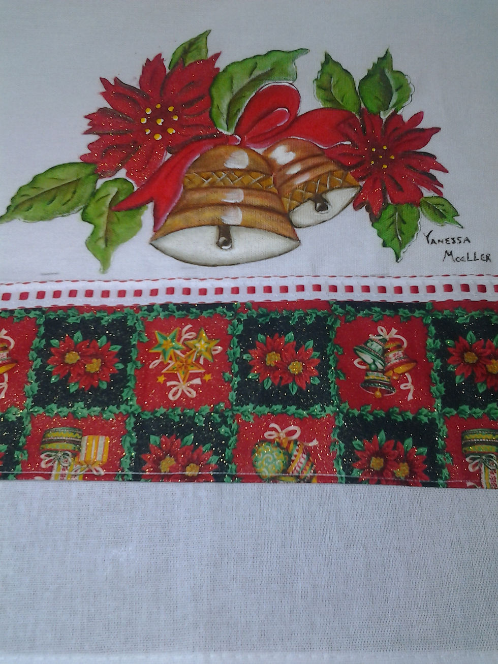 Flores com sino de Natal