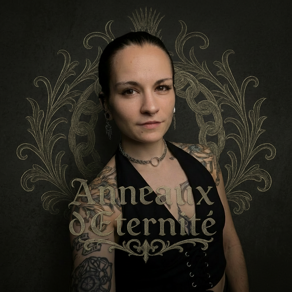 Portrait de femme tatouée, Anneaux Éternité
