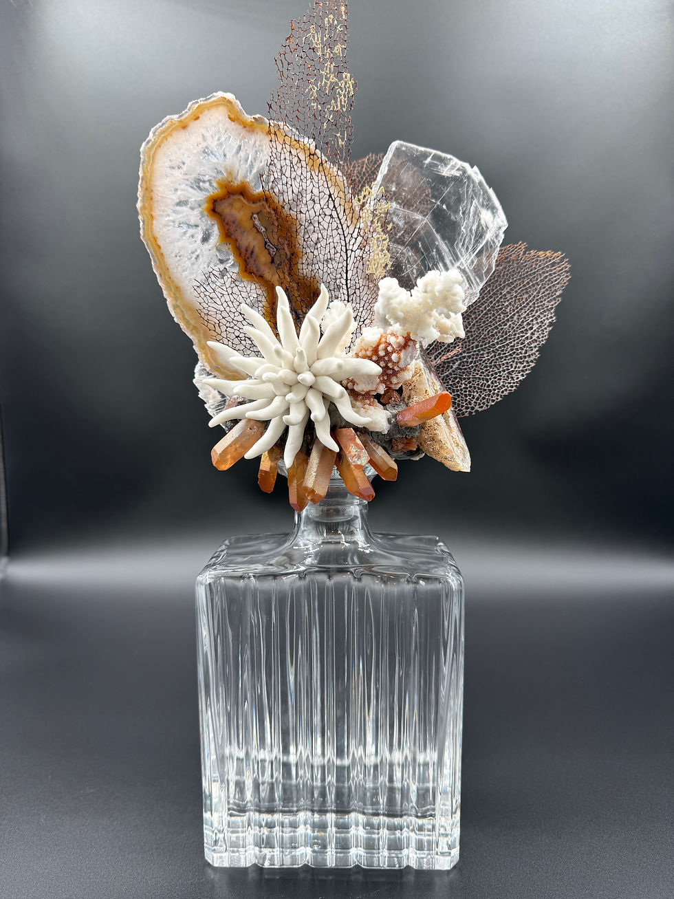 Thumbnail: One-of-a-Kind Coastal Crystal Bar Decanter Handmade