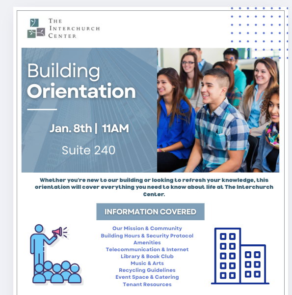 TIC Building Orientation