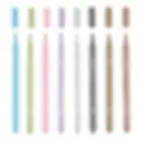 markers with a metallic tinge, in colors blue, green, pink, purple, silver, black, gold, brown