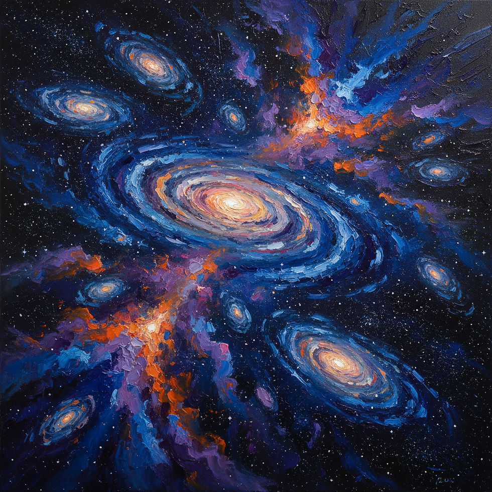 painting of the universe