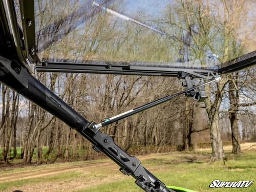 SuperATV Kawasaki Teryx H2 Scratch-Resistant Flip Windshield