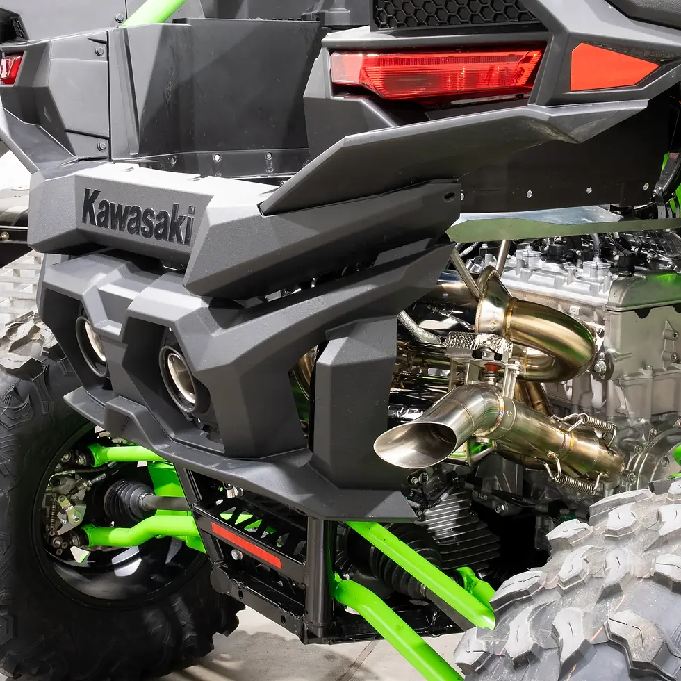 Thumbnail: RPM Kawasaki H2 2.5" Dual Sport Full Exhaust + Optional E-Valve