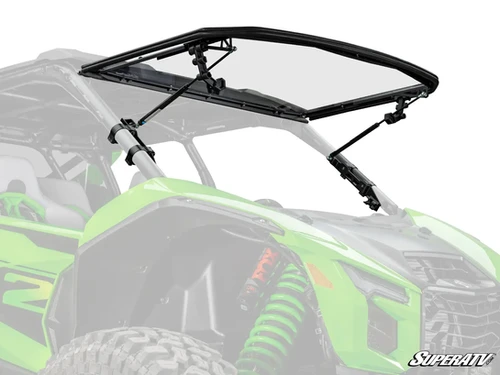 SuperATV Kawasaki Teryx H2 Scratch-Resistant Flip Windshield