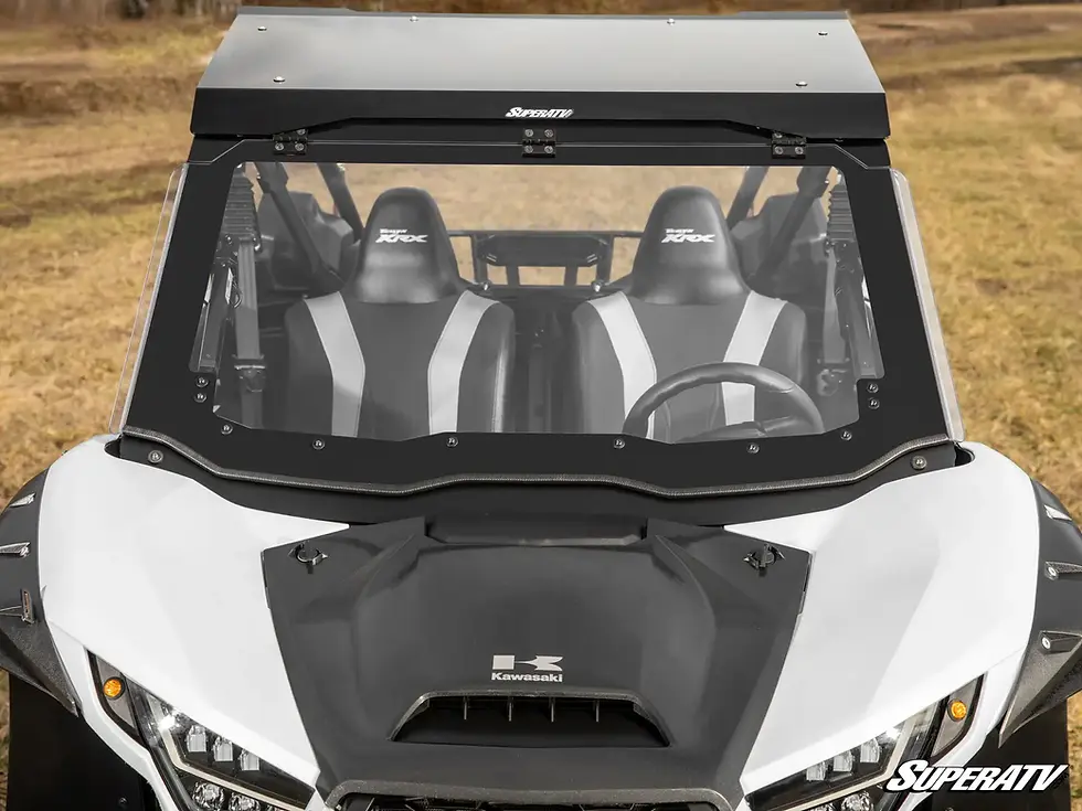 Thumbnail: SUPERATV KAWASAKI TERYX KRX 1000 MAXDRIVE POWER FLIP WINDSHIELD