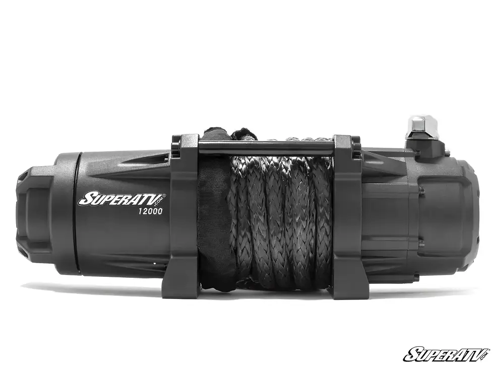 Thumbnail: SUPERATV 12,000 LB. WINCH (WITH WIRELESS REMOTE & SYNTHETIC ROPE)