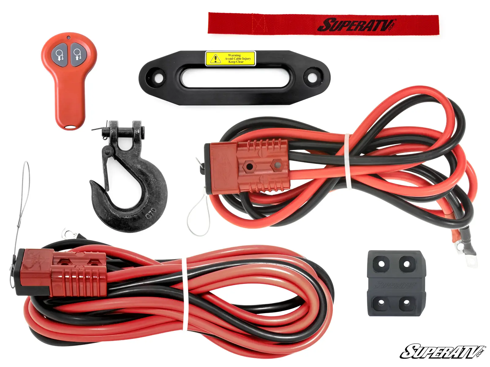 SUPERATV 12,000 LB. WINCH (WITH WIRELESS REMOTE & SYNTHETIC ROPE
