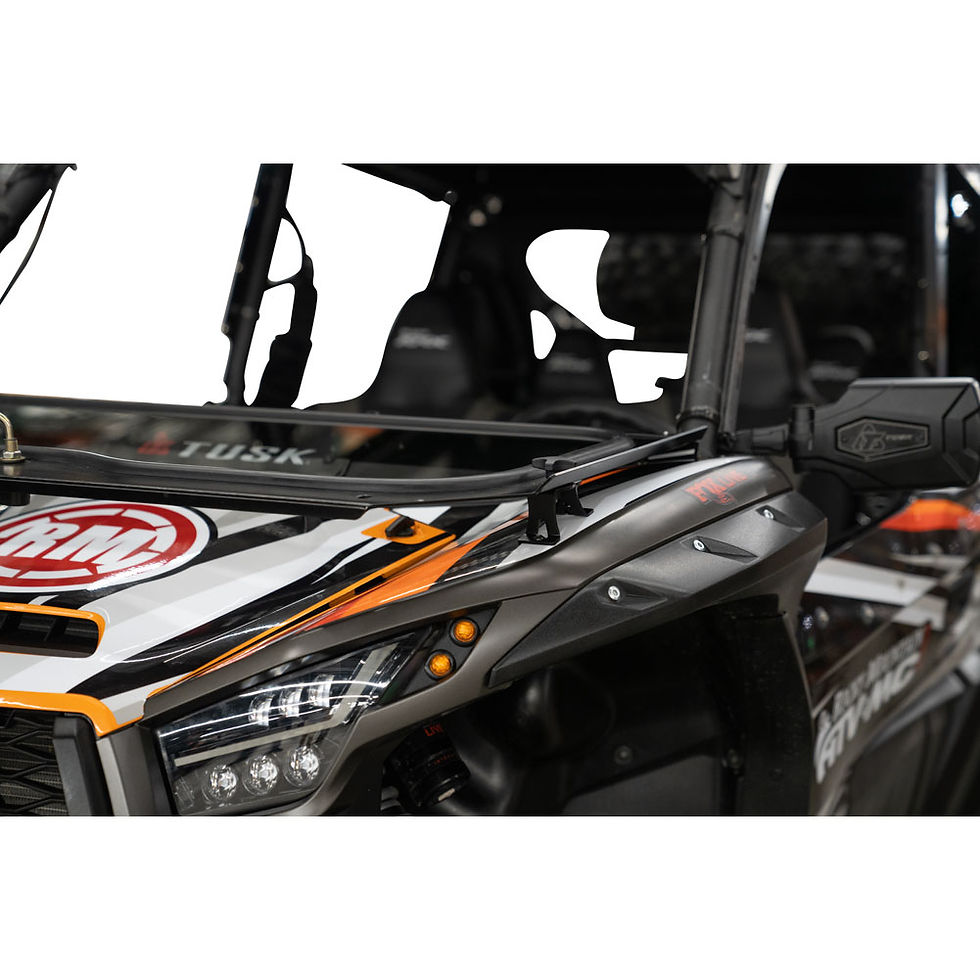 Thumbnail: Tusk UTV Folding Glass Windshield with Windshield Wiper- Kawasaki KRX 1000