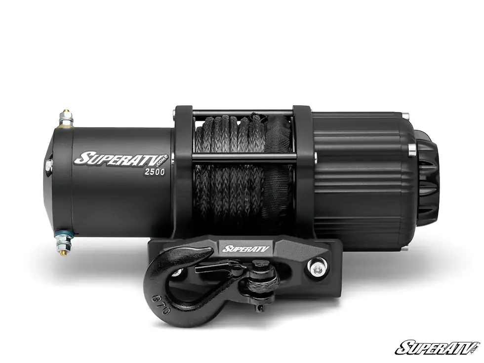 Thumbnail: SUPERATV 2500 LB. UTV/ATV WINCH (WITH WIRELESS REMOTE & SYNTHETIC ROPE)
