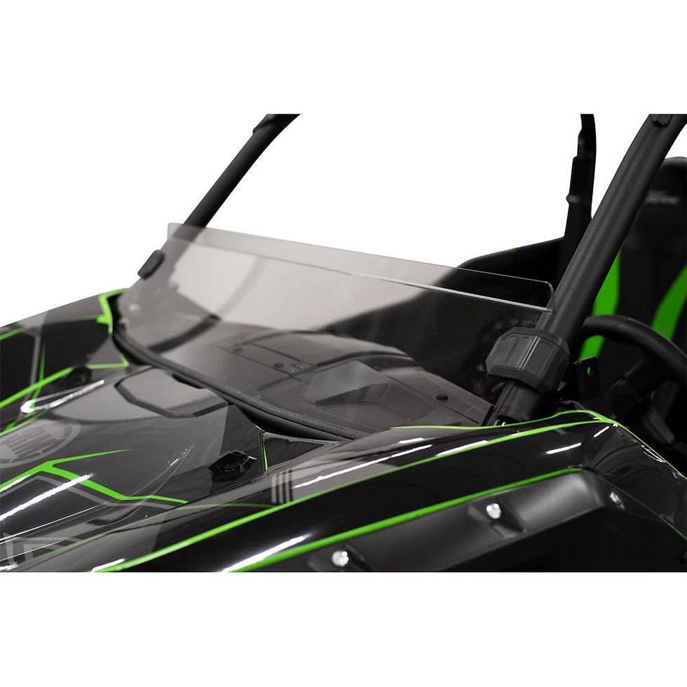 Thumbnail: Tusk Removable Half Windshield Clear - Scratch Resistant- Kawasaki KRX 1000