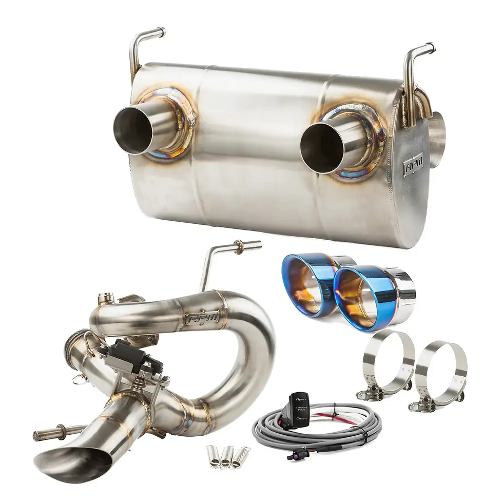 Thumbnail: RPM Kawasaki H2 3/4 Exhaust – 2.5" Mid Pipe + Chambered Muffler | Straight or E-