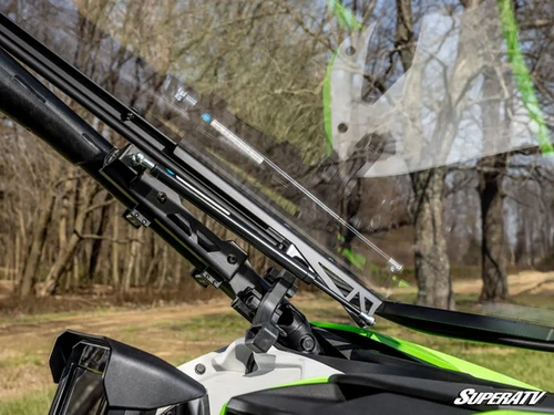 SuperATV Kawasaki Teryx H2 Scratch-Resistant Flip Windshield