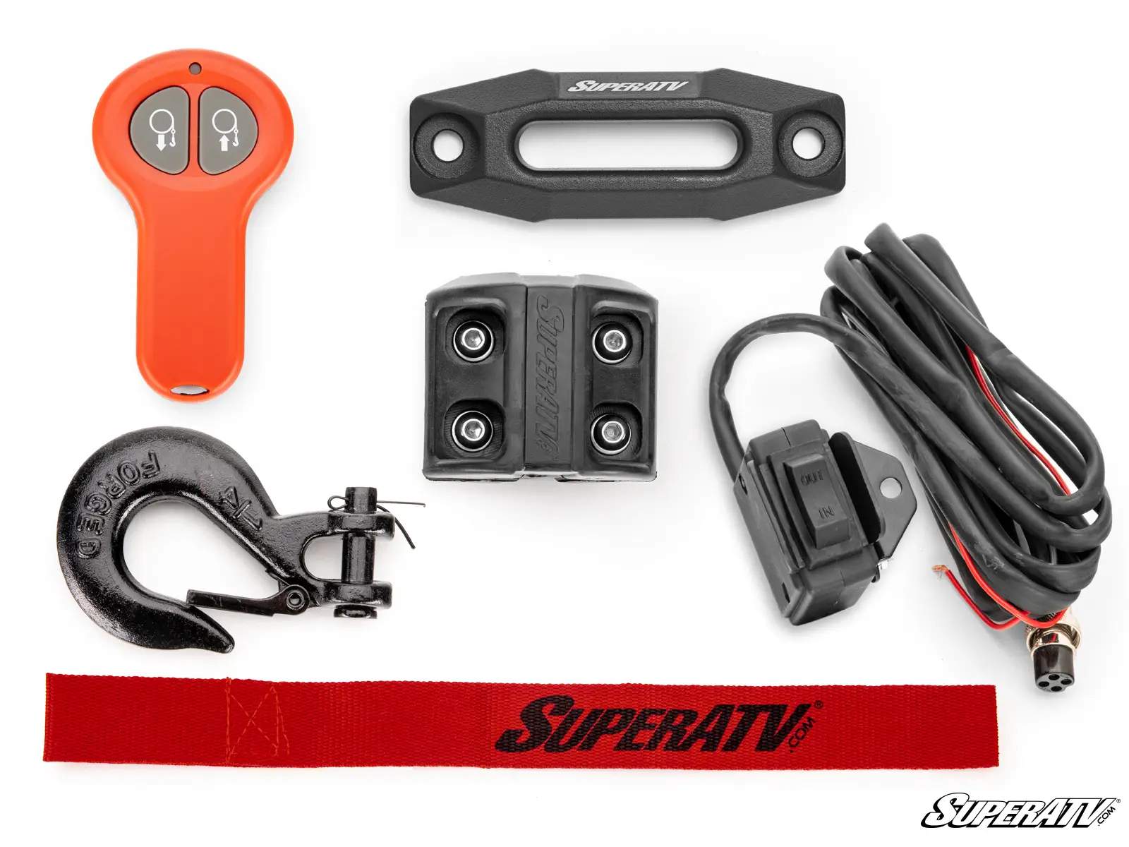 SUPERATV 3500 LB. UTV/ATV WINCH (WITH WIRELESS REMOTE & SYNTHETIC ROPE