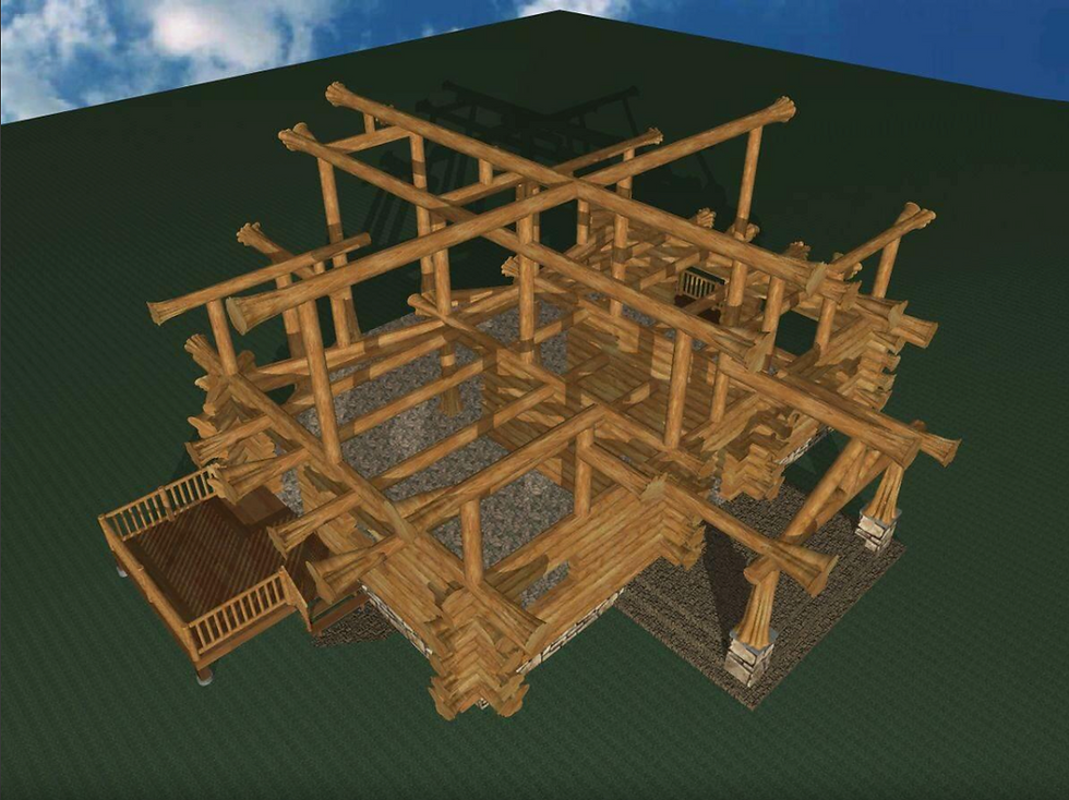 Thumbnail: OREGON 2724 SQ FT LOG HOME KIT