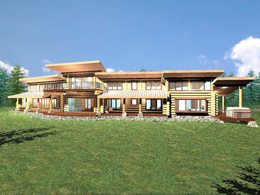 RETREAT 3030 SQ FT LOG HOME KIT
