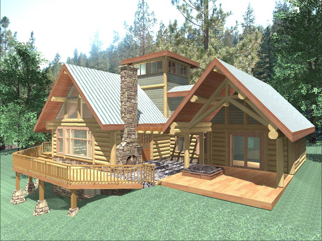 GILMORE 1624 SQ FT LOG HOME KIT