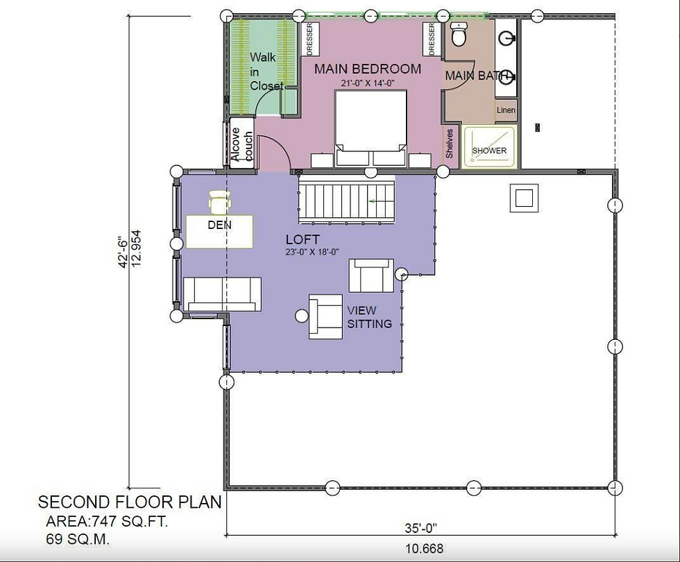 Thumbnail: MALONE 2274 SQ FT LOG HOME KIT