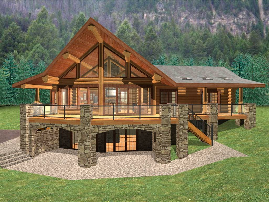 MALTA 1299 SQ FT LOG HOME KIT
