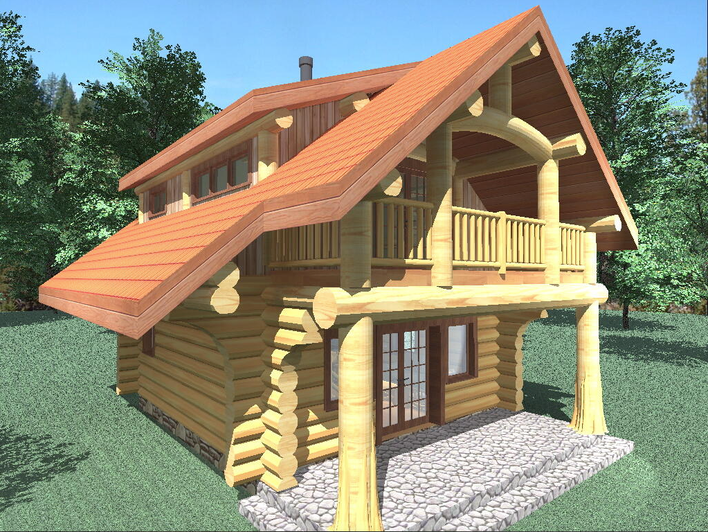 RIVERSIDE 833 SQ FT LOG CABIN KIT