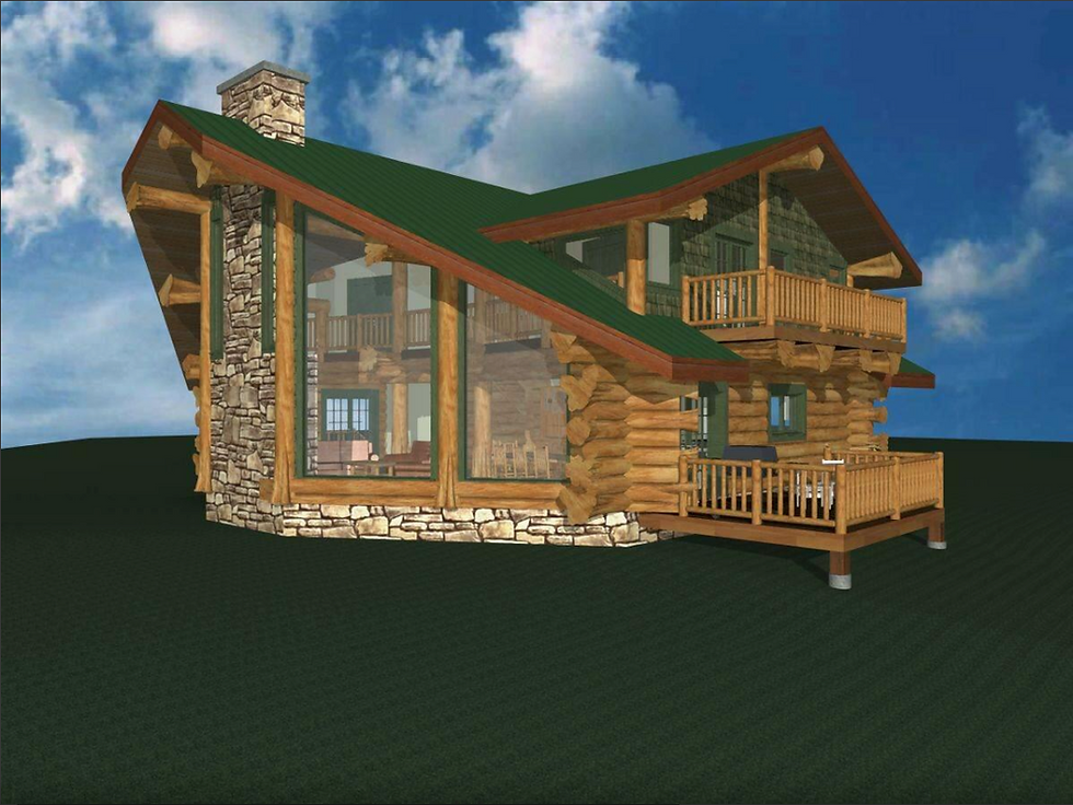 Thumbnail: OREGON 2724 SQ FT LOG HOME KIT